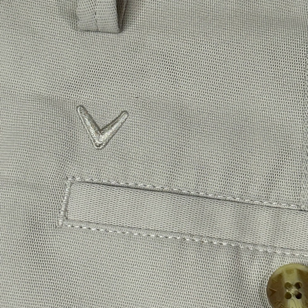Callaway Golf Shorts Mens 40 Beige Khaki Performance Stretch Flat Front Casual - Picture 6 of 8